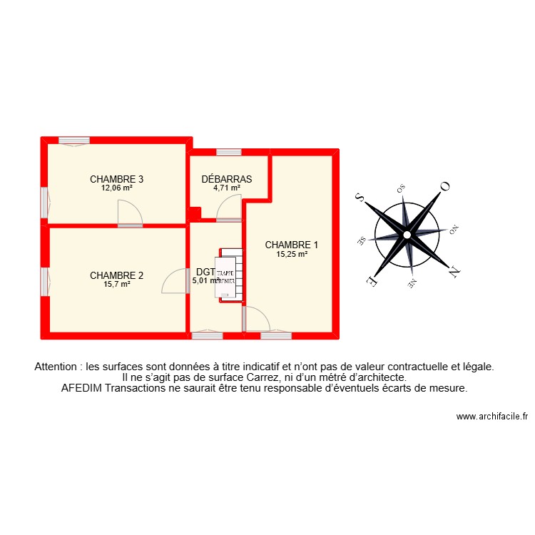 BI 25519-. Plan de 25 pièces et 202 m2