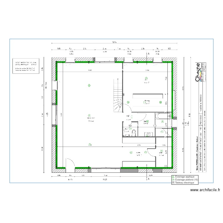 Persillon RDC. Plan de 0 pièce et 0 m2
