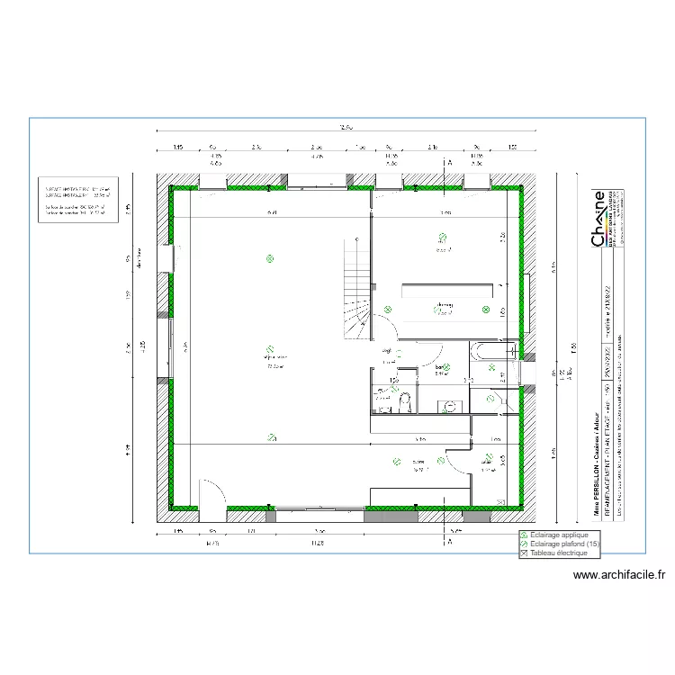 Persillon RDC. Plan de 