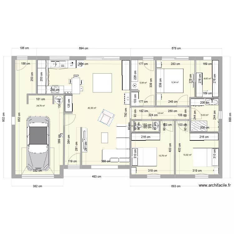 maison. Plan de maison. Plan de