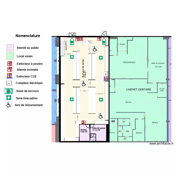 Stock privé Champigny sur Marne avant mezzanine. Plan de Stock privé Champigny sur Marne avant mezzanine. Plan de