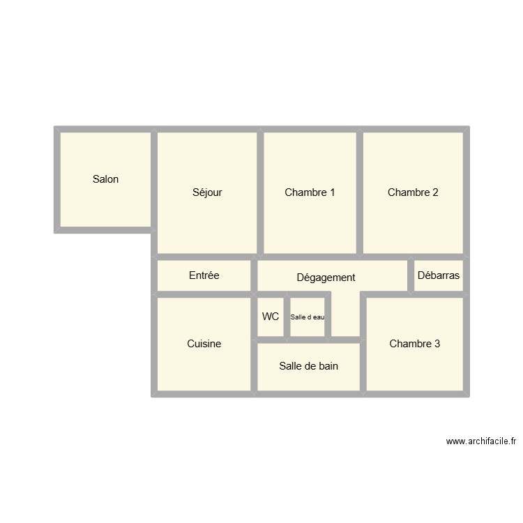 2511 FOURCAULT. Plan de 12 pièces et 25 m2