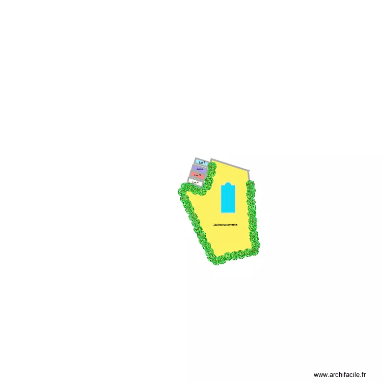 egger. Plan de 5  et 587 m²