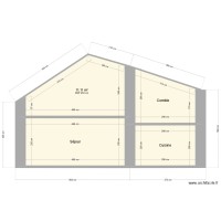 Maison Saint-Eloy / Plan de coupe / initial