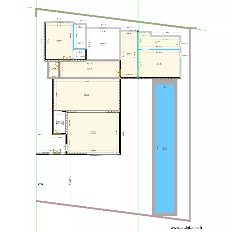 Diamond12 V5 sans meuble. Plan de 