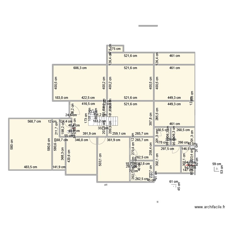 PLAM vigeta1. Plan de 17 pièces et 232 m2