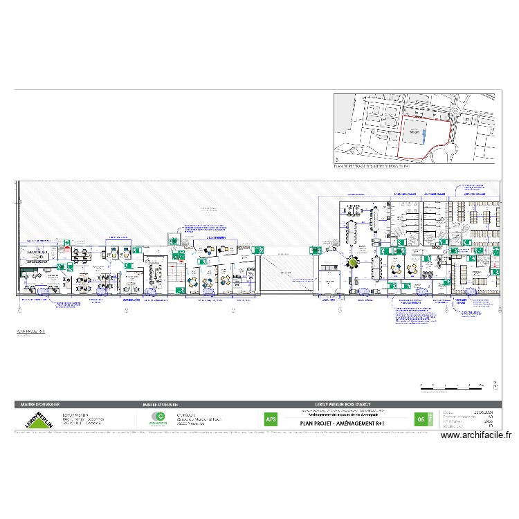 Bureaux Bois d\'Arcy ES. Plan de 0 pièce et 0 m2