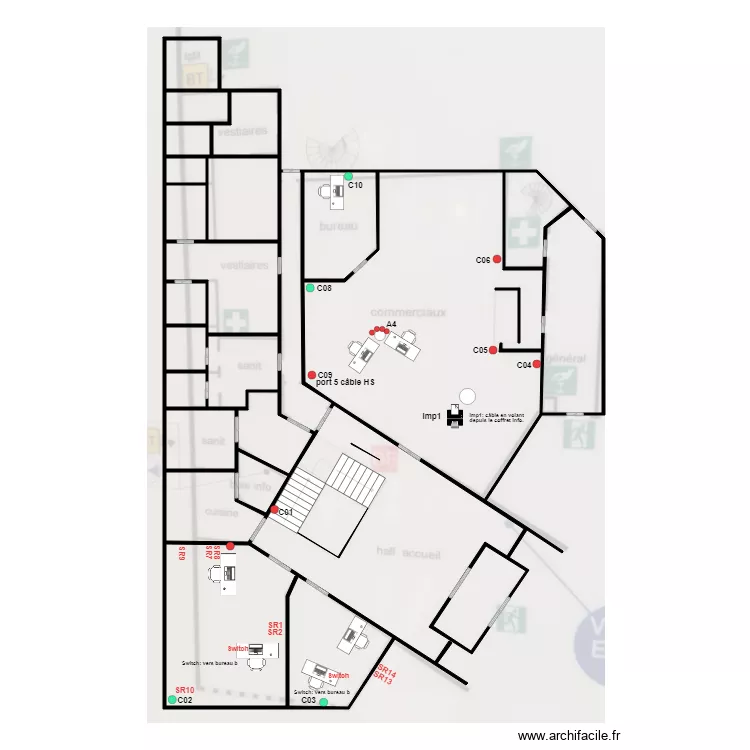 KEOLIS DELION NANTERRE RDC. Plan de 