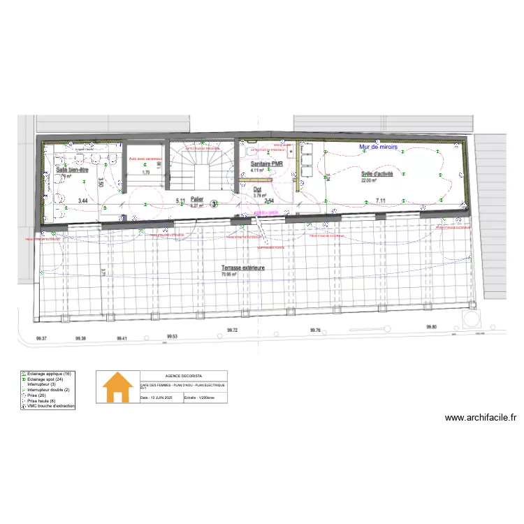 CDF - JETEAU - R+1 - PLAN ELEC. Plan de 