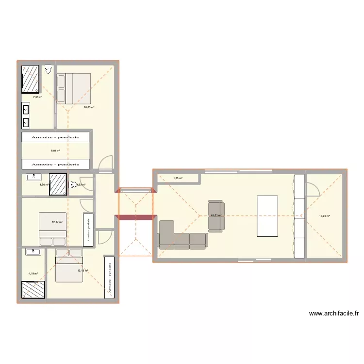 PRUNO TOP. Plan de 11 Pièces et 128 m² PRUNO TOP. Plan de 11 Pièces et 128 m²
