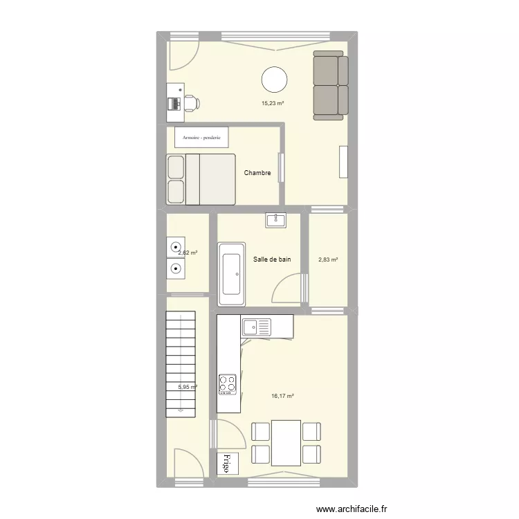 rez de chausse. Plan de 7 et 56 m² rez de chausse. Plan de 7 et 56 m²