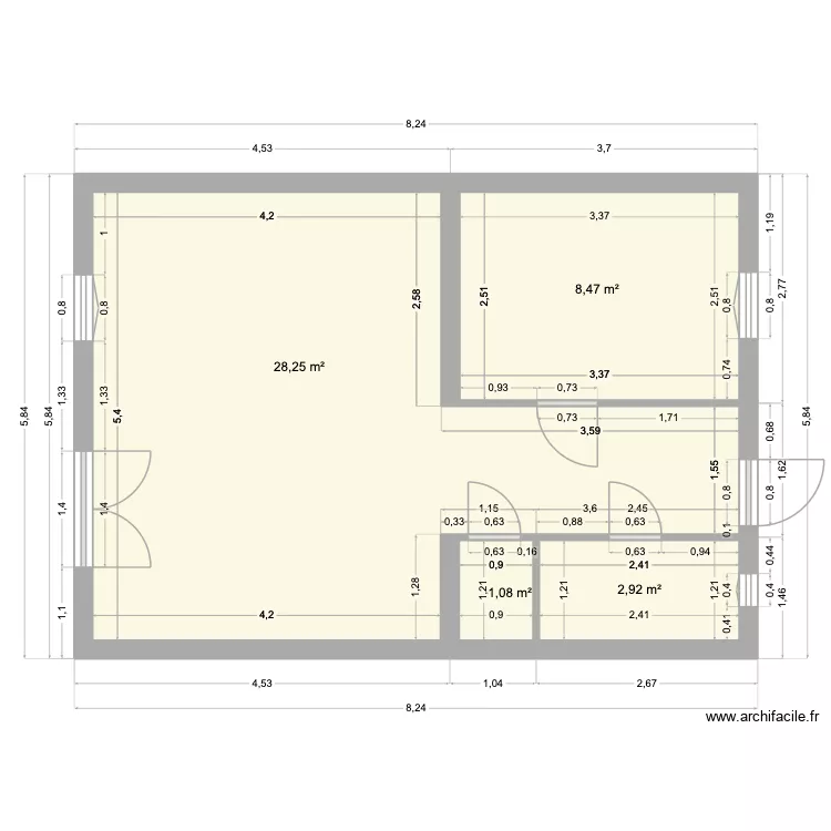 Plan vide 3. Plan de 