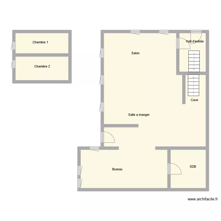 PLAN DMS CAR. Plan de 5  et 98 m²