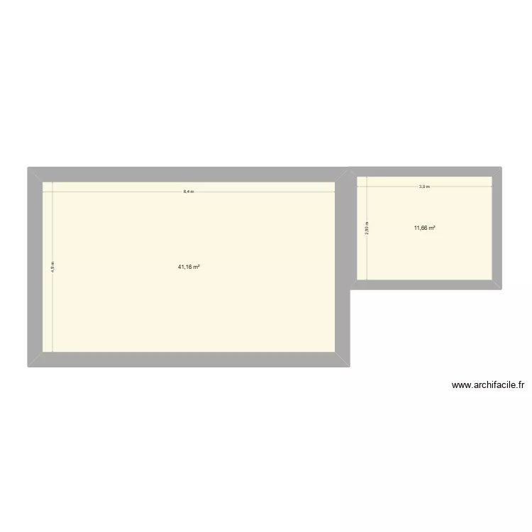 Saint-Pol 1. Plan de 2 Pièces et 53 m² Saint-Pol 1. Plan de 2 Pièces et 53 m²