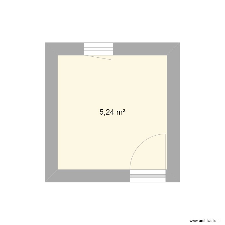 BATTAIS GERARD. Plan de 1 pièce et 5 m2