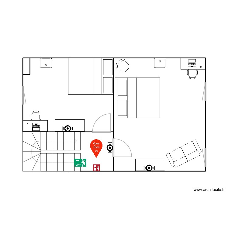 1er étage. Plan de 0 pièce et 0 m2 1er étage. Plan de 0 pièce et 0 m2