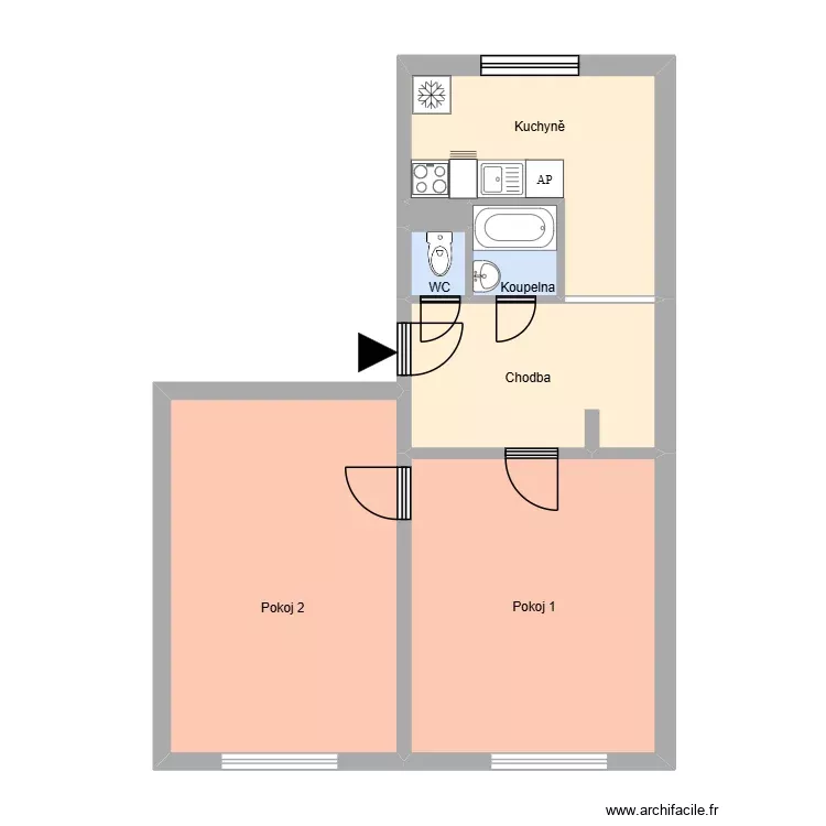 Matu&scaron;kova 498 byt 3 HA. Plan de 11 Pièces et 178 m²