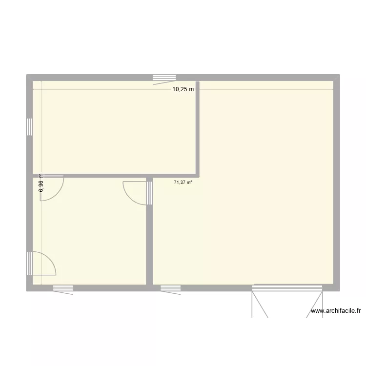 renovation. Plan de 1 Pièce et 71 m² renovation. Plan de 1 Pièce et 71 m²