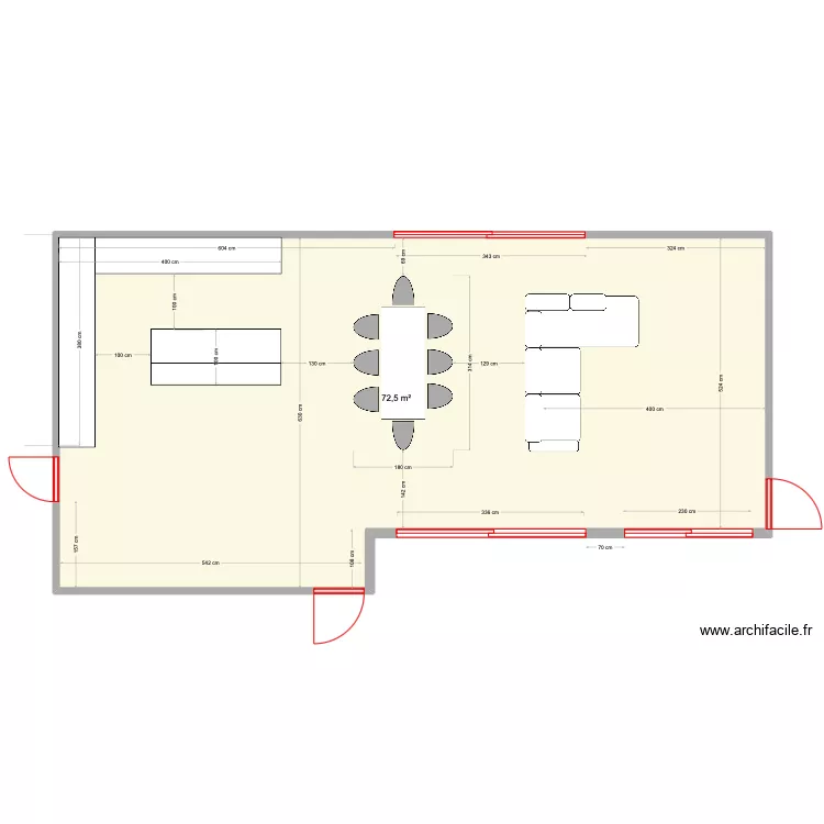 SALON ET CUISINE U SA. Plan de SALON ET CUISINE U SA. Plan de