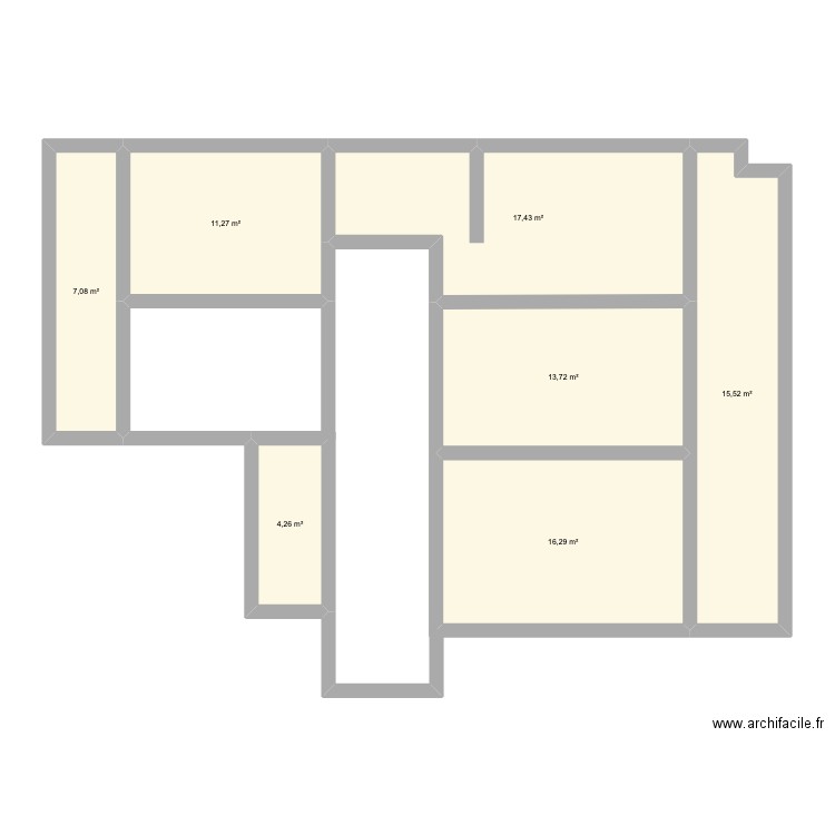 Home v2. Plan de 7 pièces et 86 m2