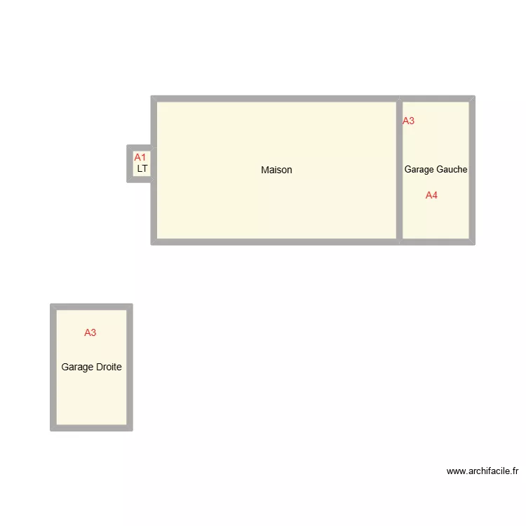 2602 FOUERE. Plan de 4 pièces et 18 m²