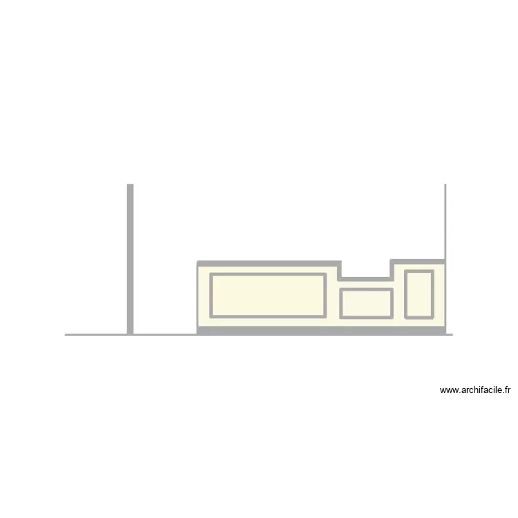 d&eacute;cor bar. Plan de 