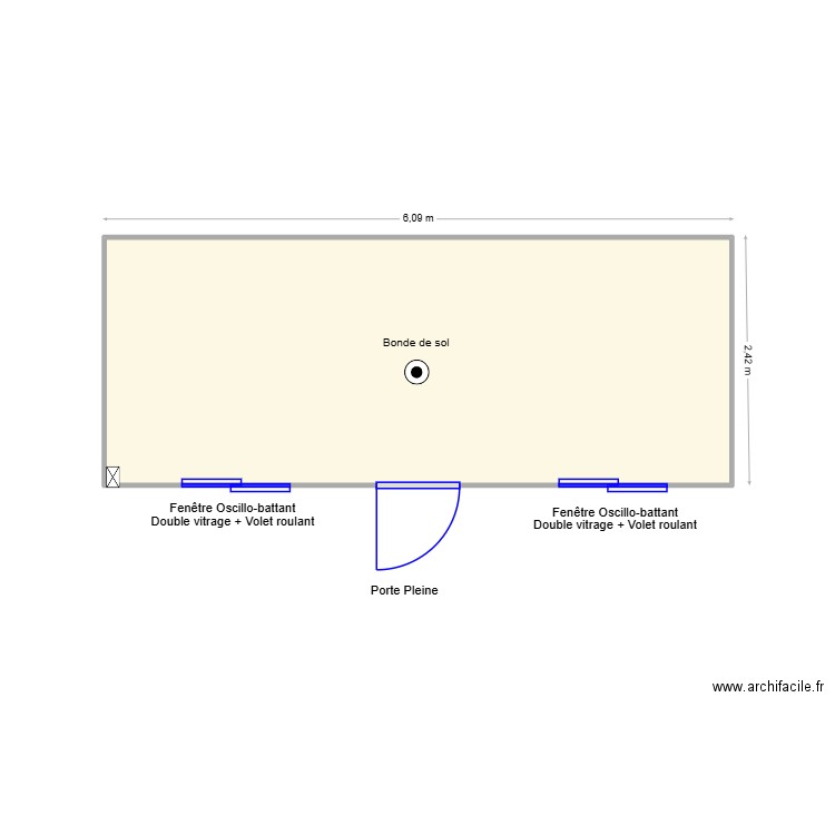 Projet Sove. Plan de 1 pièce et 14 m2