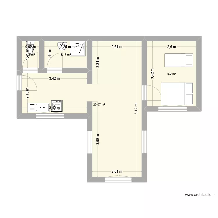 47 chevalier. Plan de 