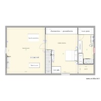 plan etage maison coullons 1 ch 1 salle de bains 1 grenier