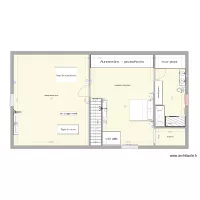 plan etage maison coullons 1 ch 1 salle de bains 1 grenier
