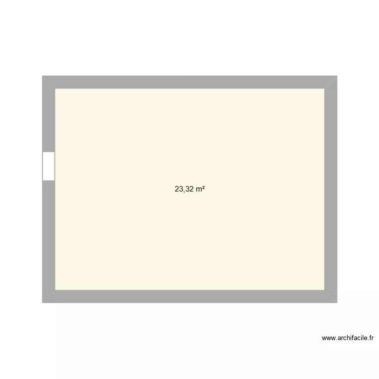 SaM. Plan de 1  et 23 m²