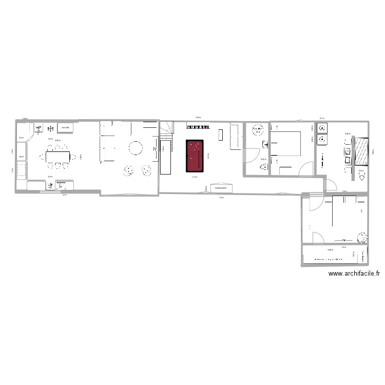chateau  09 25. Plan de 0 pièce et 0 m2