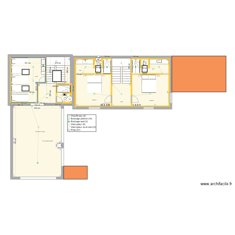 GERM 1ER V3. Plan de 10 pièces et 149 m2
