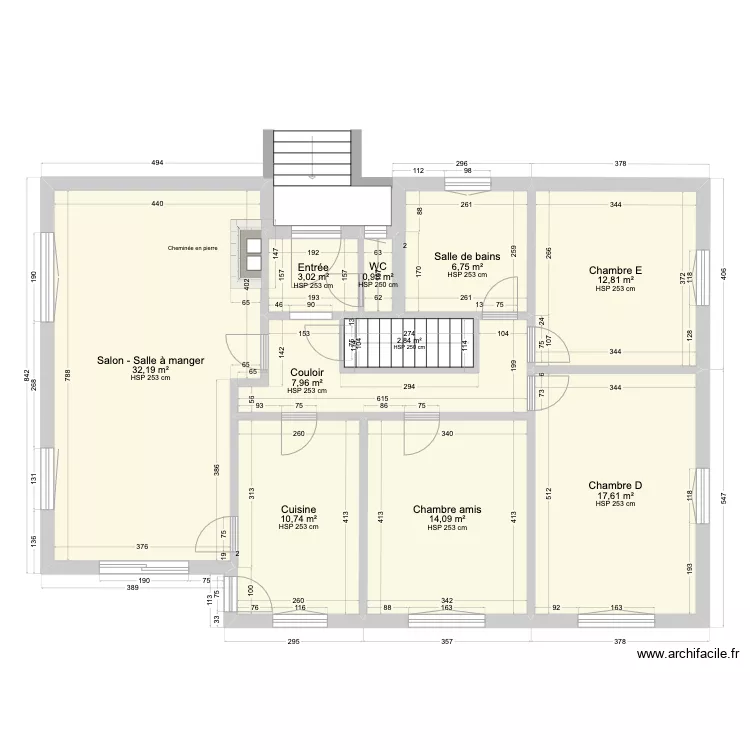 Verch&egrave;res 18a - Rez-de-chauss&eacute;e. Plan de 