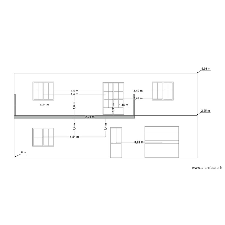 face avant  Assas simple 1. Plan de 0 pièce et 0 m2