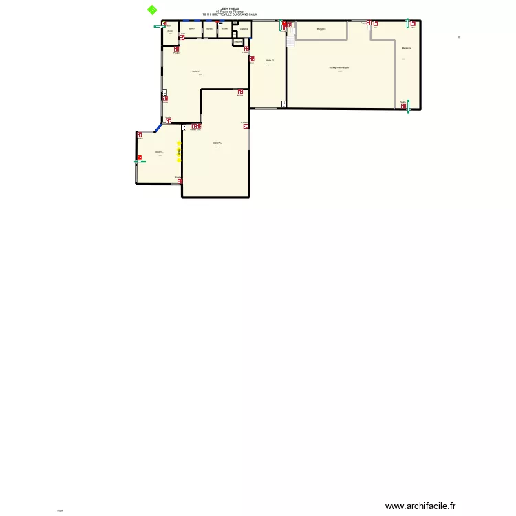 Profil plus Goderville detail. Plan de 