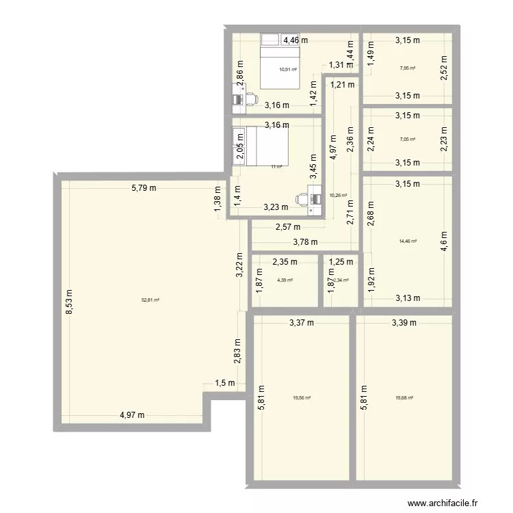 DEF. Plan de 11 et 160 m² DEF. Plan de 11 et 160 m²