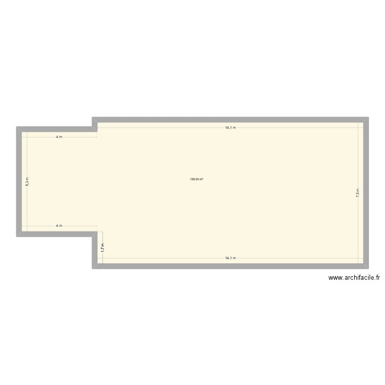 plan maison russaud. Plan de 1 pièce et 127 m2