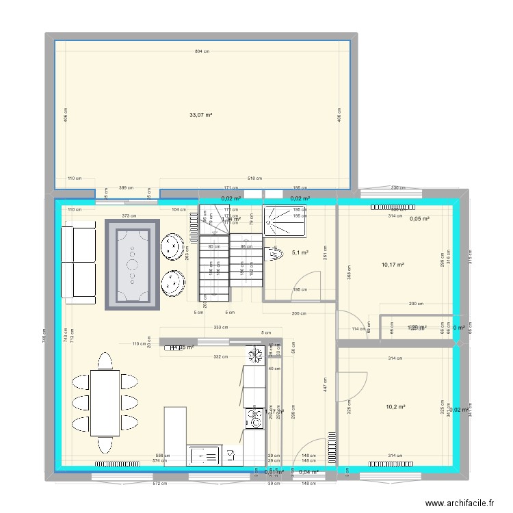 Maison Guy Moquet ouvert v11. Plan de 15 pièces et 107 m2