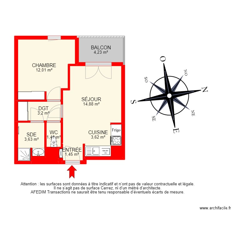 BI19508 -. Plan de 11 pièces et 59 m2