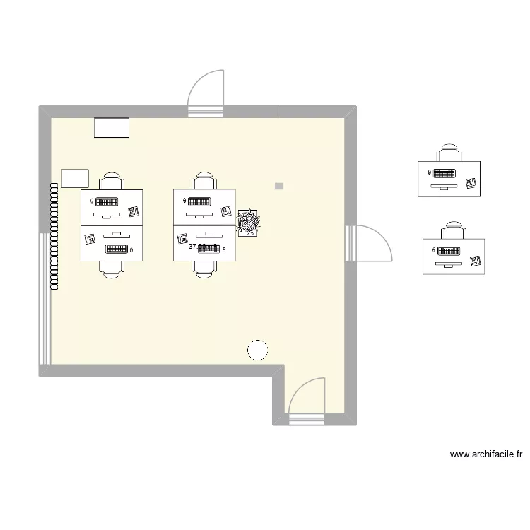 Plan de base. Plan de 1 et 38 m² Plan de base. Plan de 1 et 38 m²