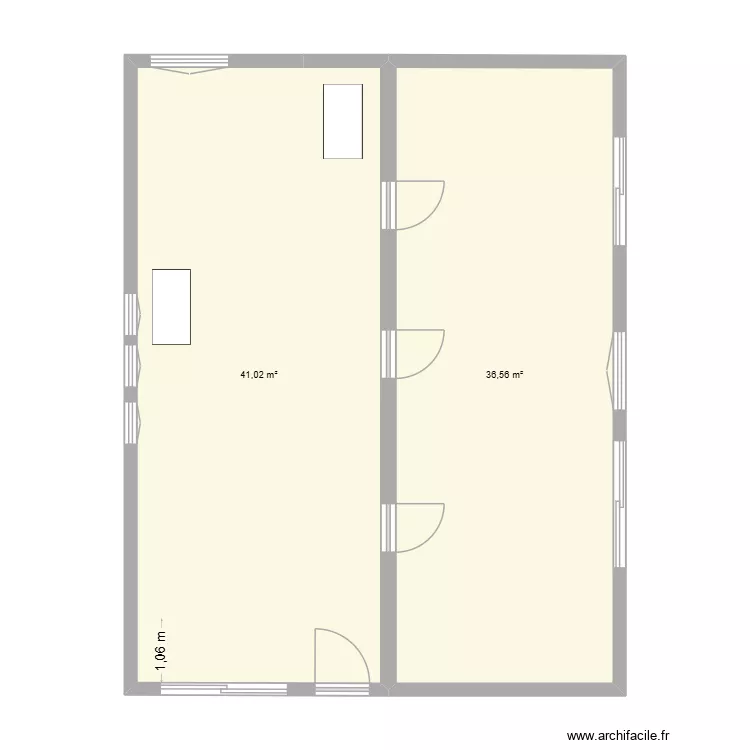 digne rdc 1 vierge. Plan de 