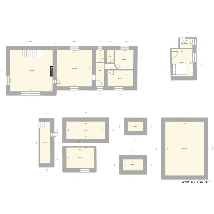 BUNO. Plan de 0 pièce et 0 m2