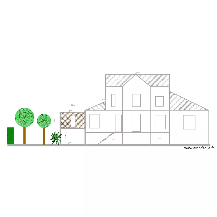 Plan de coupe. Plan de 