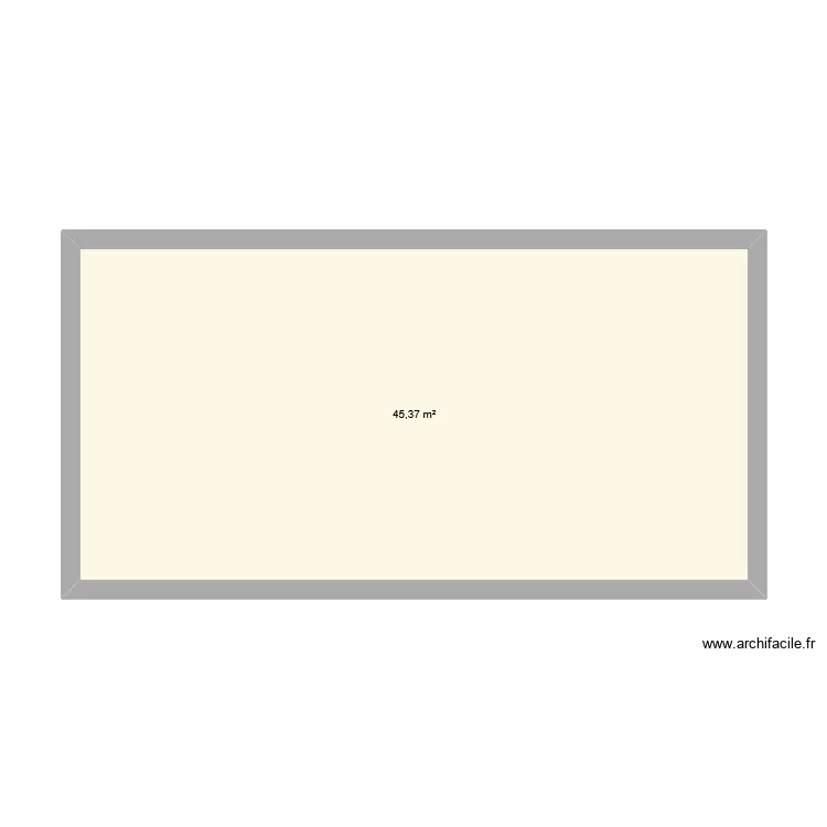 soso. Plan de 1  et 45 m²