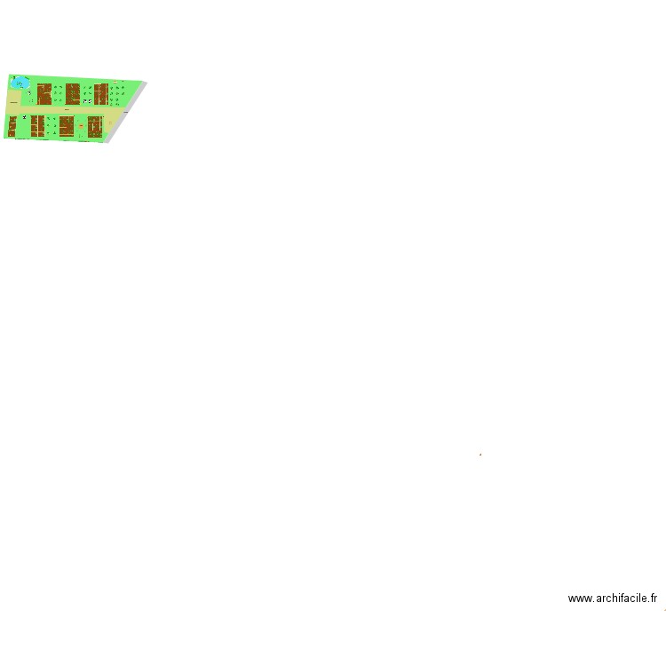 Jardin familiaux 3. Plan de 6 pièces et 3591 m2