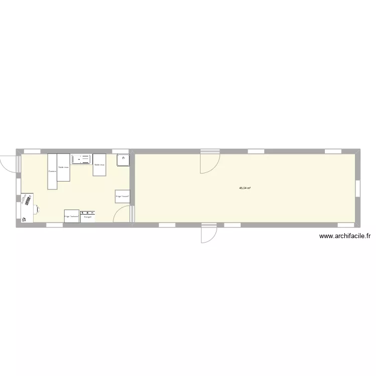 laboratoire. Plan de 