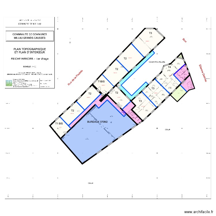 FRICHE MERCIER R+1 V2. Plan de 19 pièces et 1172 m2