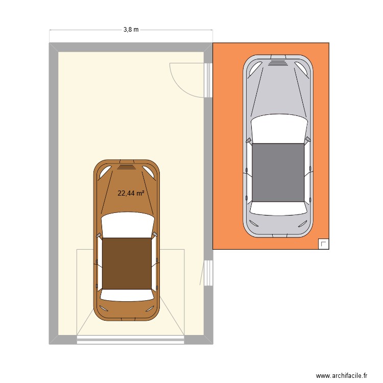 Garage Saint Julien. Plan de 1 pièce et 22 m2