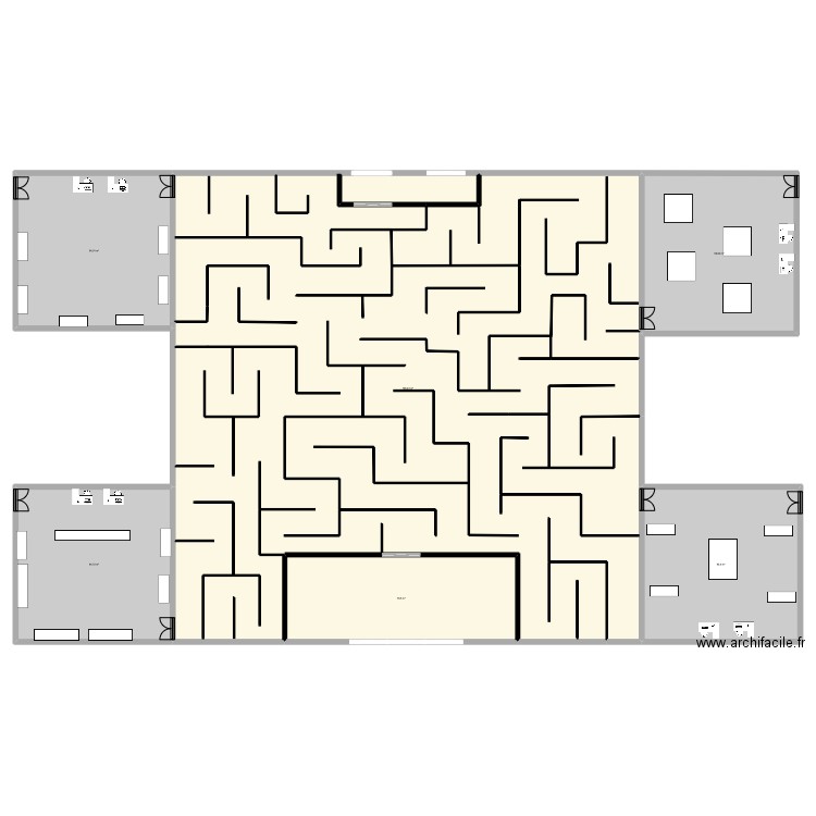 plan maze. Plan de 0 pièce et 0 m2